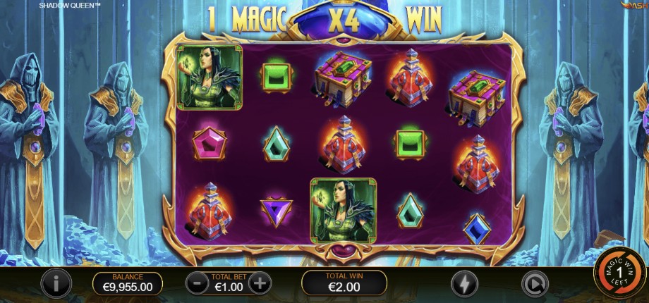 Kingdoms Rise Shadow Queen slot Magic Wheel feature