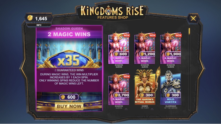 Kingdoms Rise Shop feature