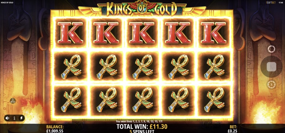 Kings of Gold slot Free Spins feature