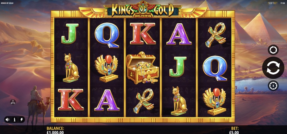Kings of Gold slot base game