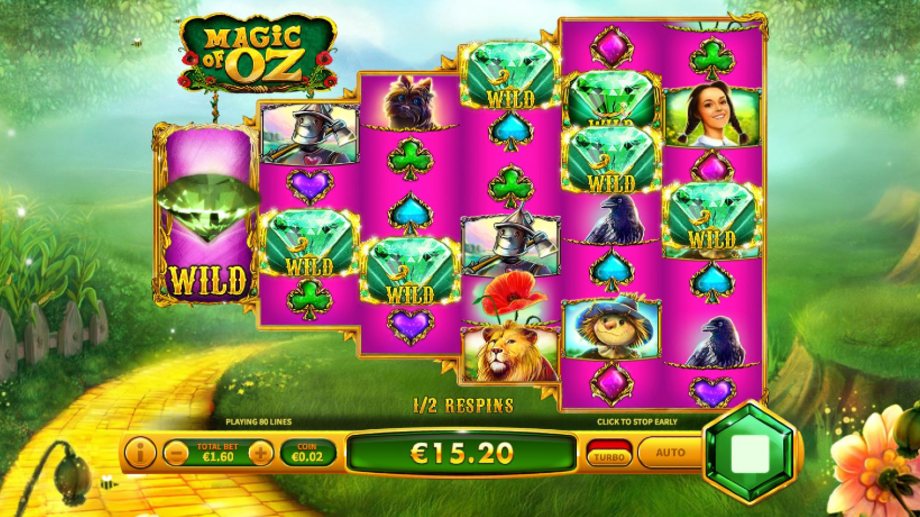Magic of Oz slot Respin feature