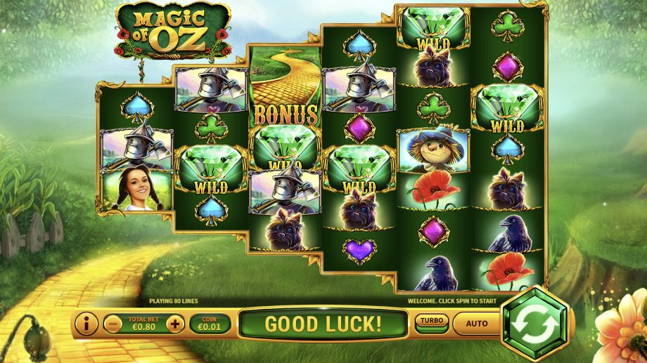 Magic of Oz slot base game