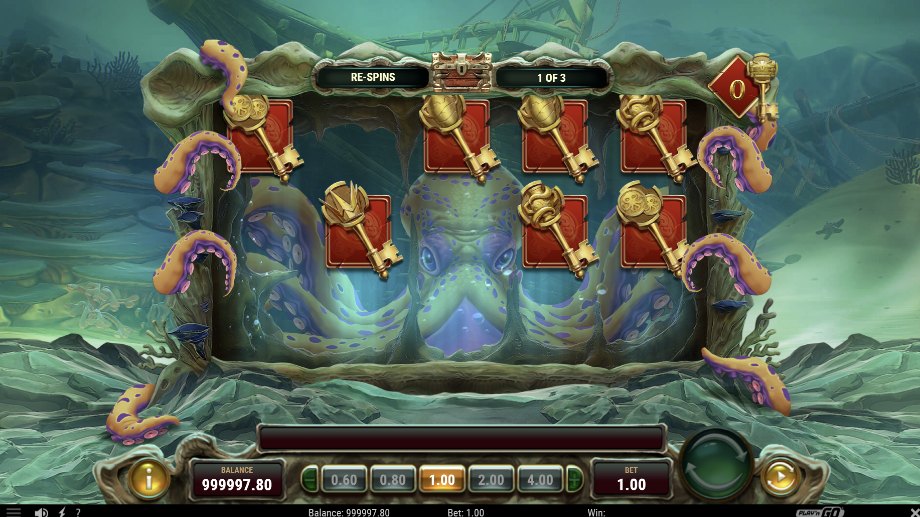 Octopus Treasure slot Key Re-Spins feature