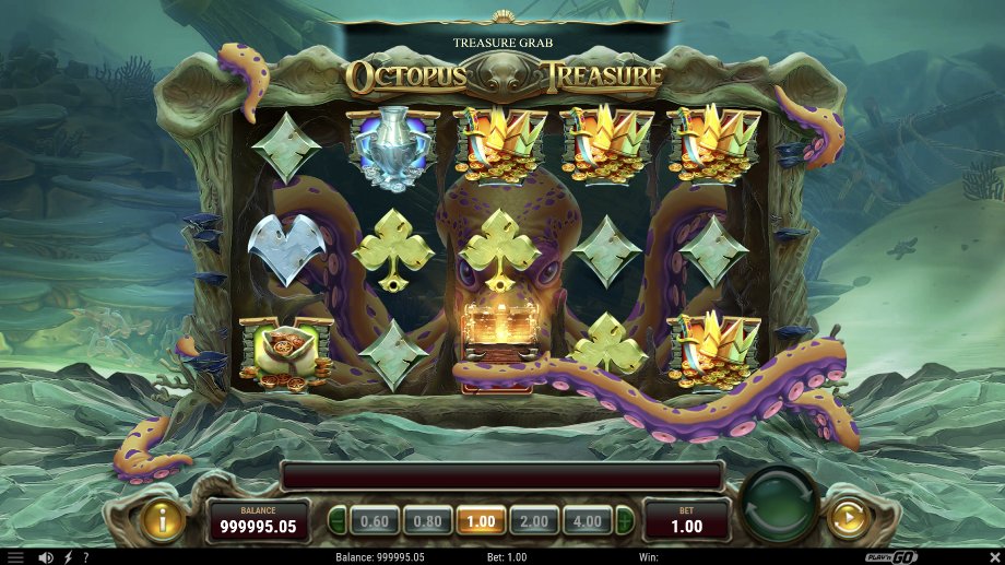Octopus Treasure slot Treasure Chest features