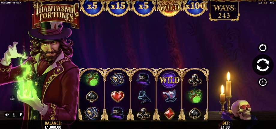 Phantasmic Fortunes slot base game