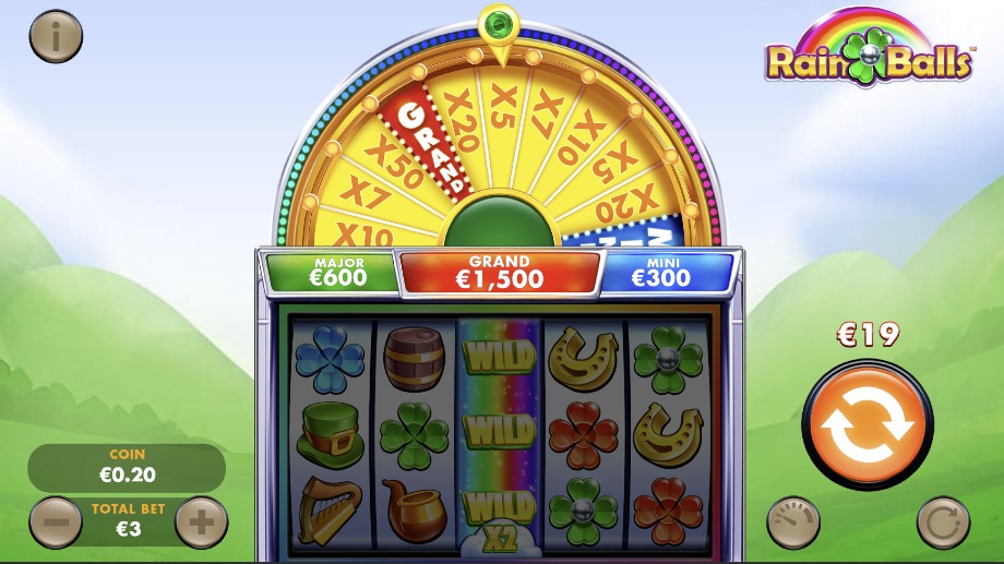 Rain Balls slot Lucky Wheel feature