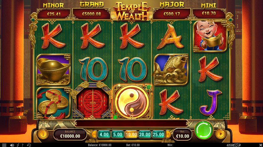 Temple of Wealth slot base game