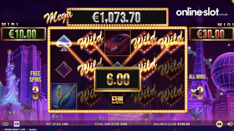 Vegas Night Life slot Free Spins feature