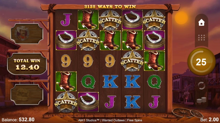 Wanted Outlaws slot Free Spins feature