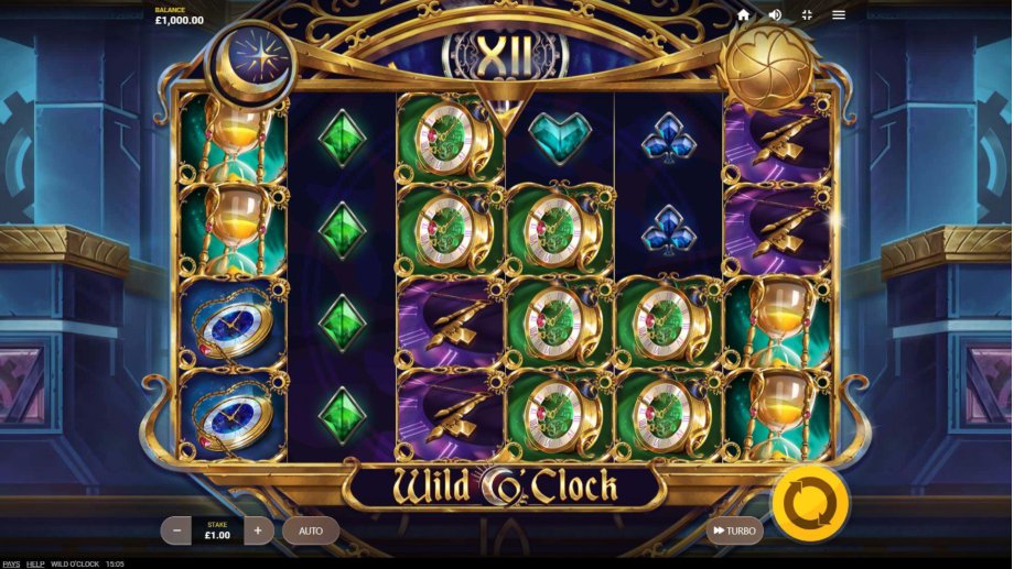 Wild O'Clock slot base game