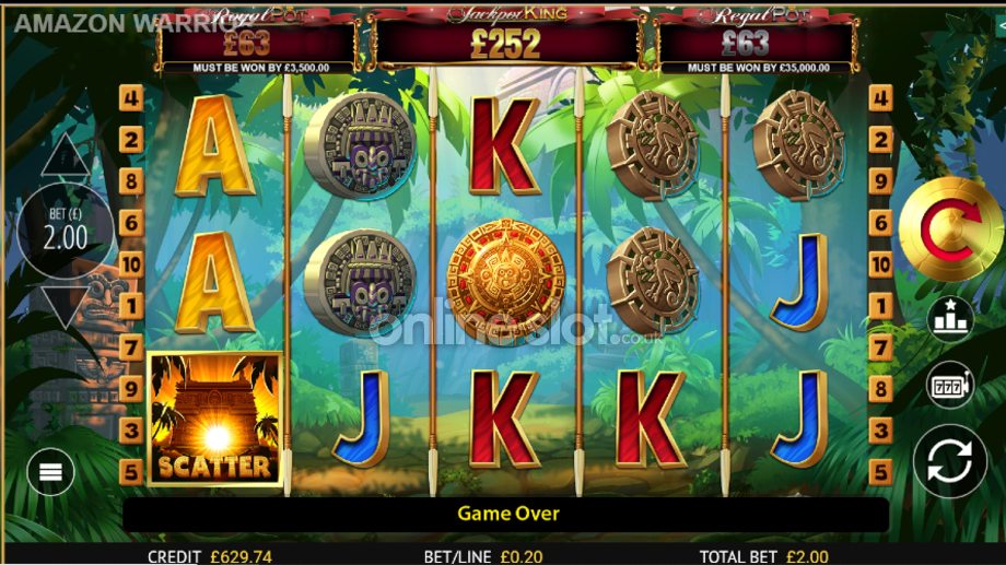 Amazon Warrior slot base game