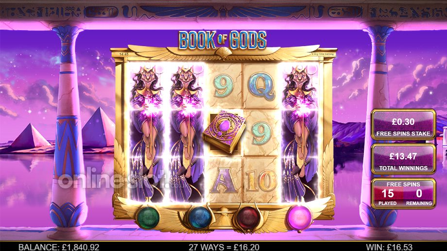 Book of Gods slot Free Spins feature