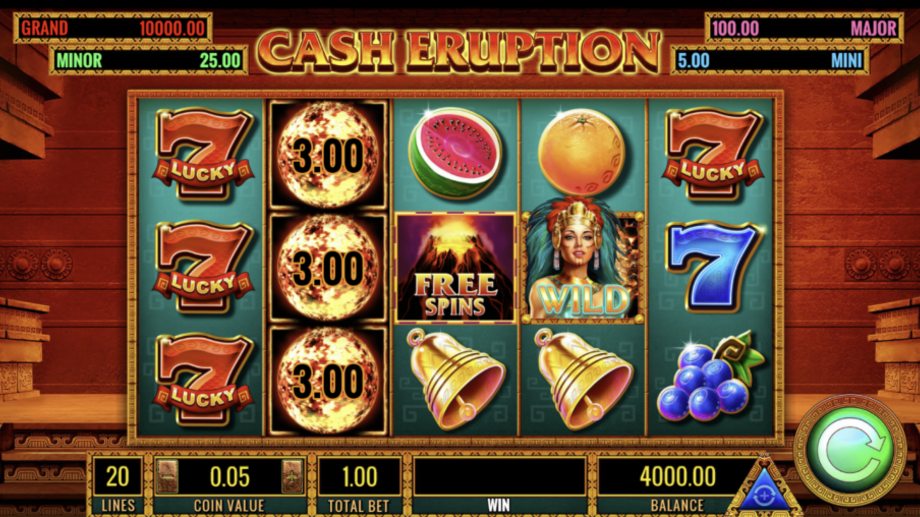 Cash Eruption Slot Machine