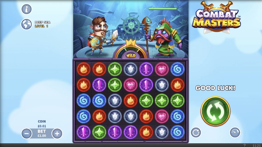 Combat Masters slot base game