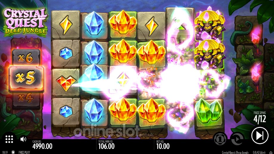 Crystal Queen Deep Jungle slot Bonus Game feature
