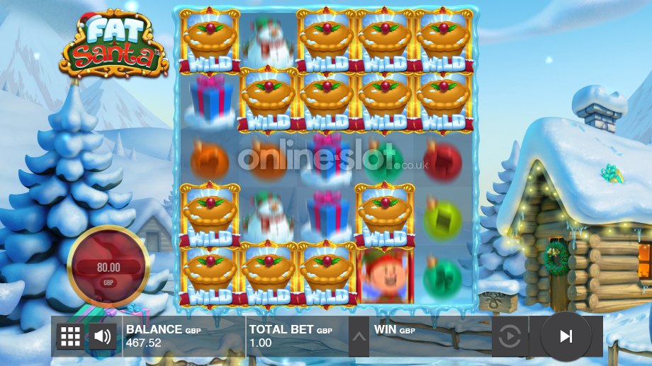 Fat Santa slot Santa's Sleigh feature