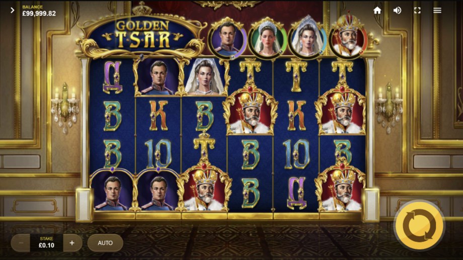 Golden Tsar slot base game
