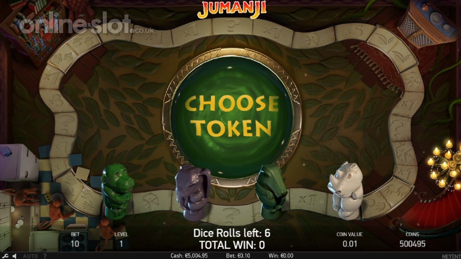 Jumanji slot Board Game features