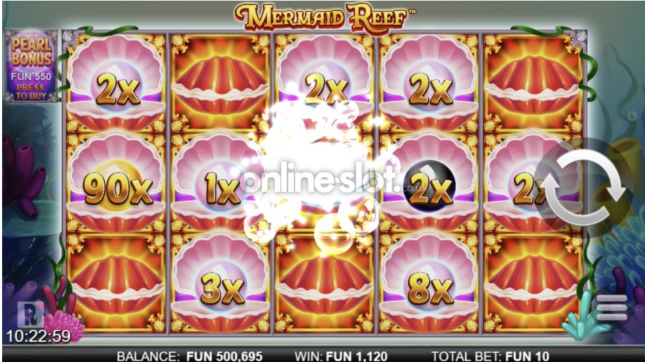 Mermaid Reef slot Pearl Bonus feature