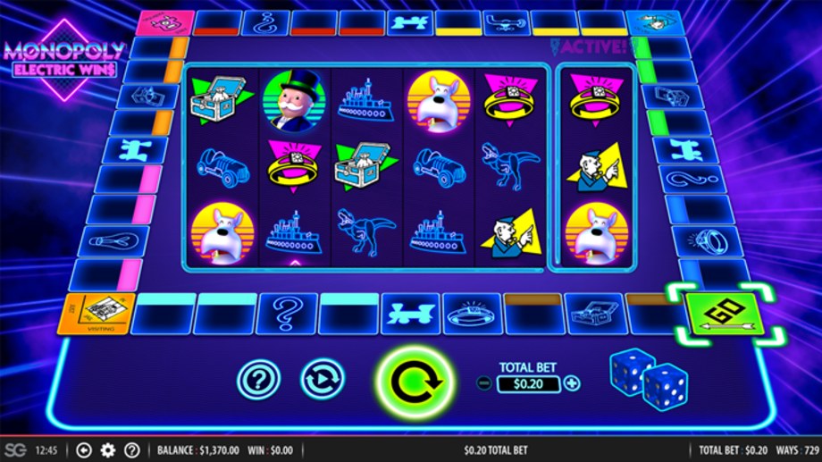 Monopoly Electric Wins slot base game