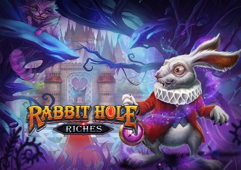 Rabbit Hole Riches slot logo