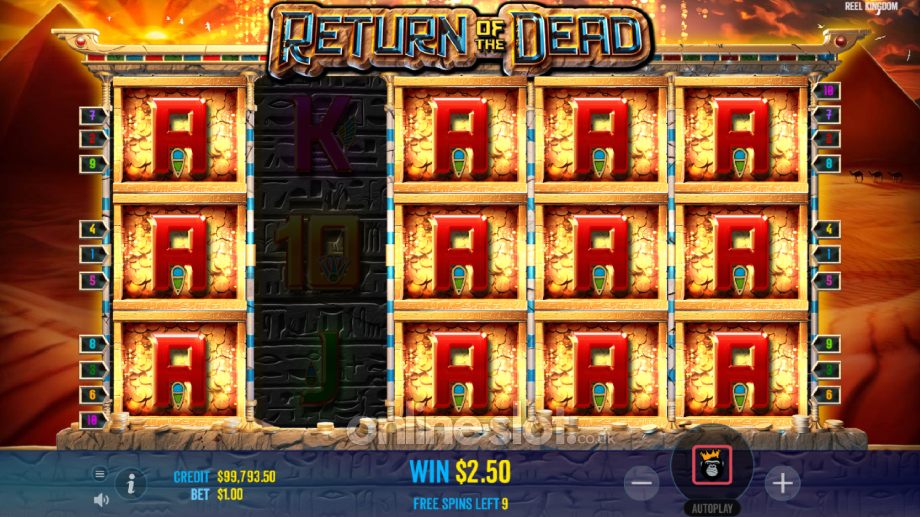 Return of the Dead slot Free Spins feature