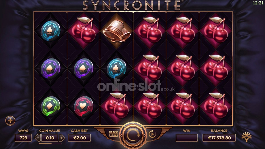 Syncronite Splitz slot base game