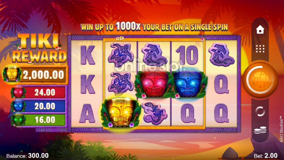 Tiki Reward slot base game