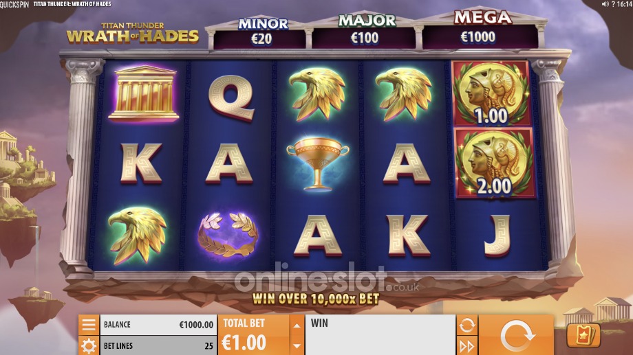 Titan Thunder Wrath of Hades slot base game