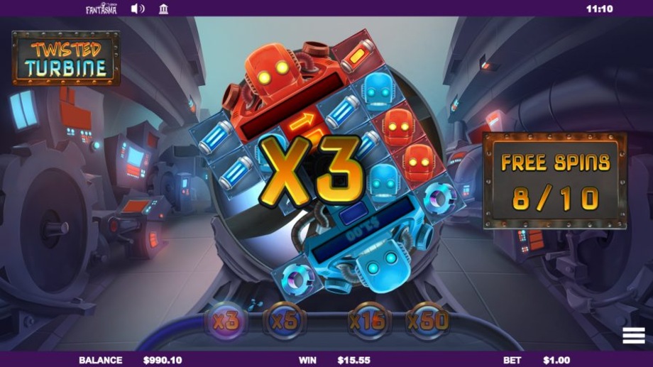 Twisted Turbine slot Free Spins feature
