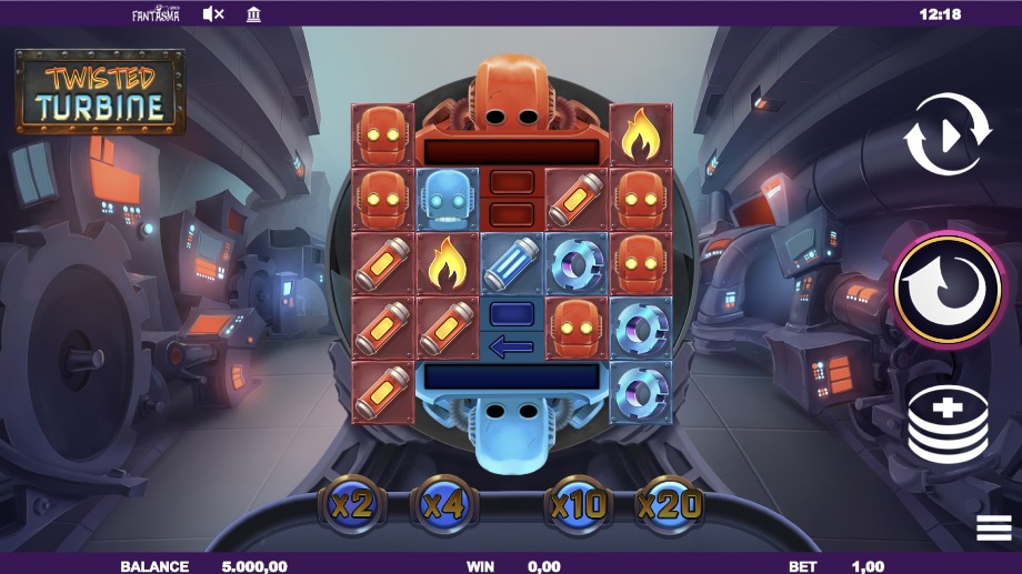 Twisted Turbine slot base game