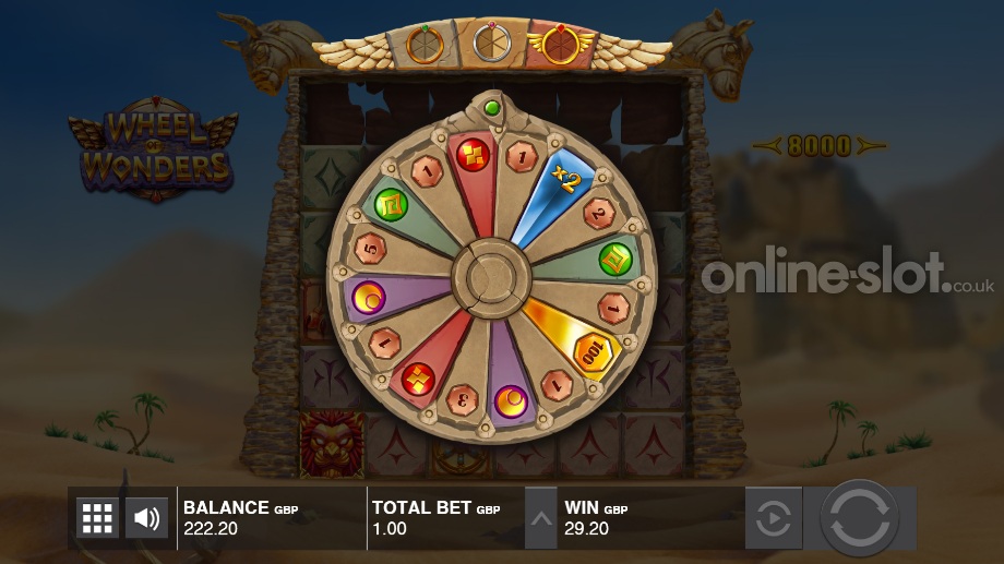 Wheel of Wonders slot Ancient Wheel feature
