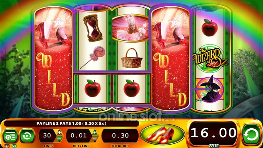 Wizard of Oz Ruby Slippers slot Ruby Slippers feature