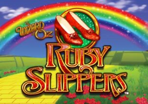 Wizard of Oz Ruby Slippers slot logo