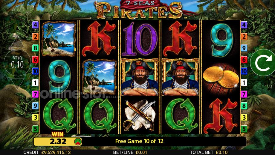 7 Seas Pirates slot Free Spins feature