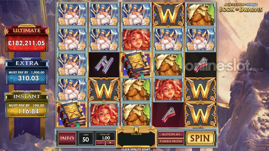 Age of the Gods Norse Book of Dwarves slot base game