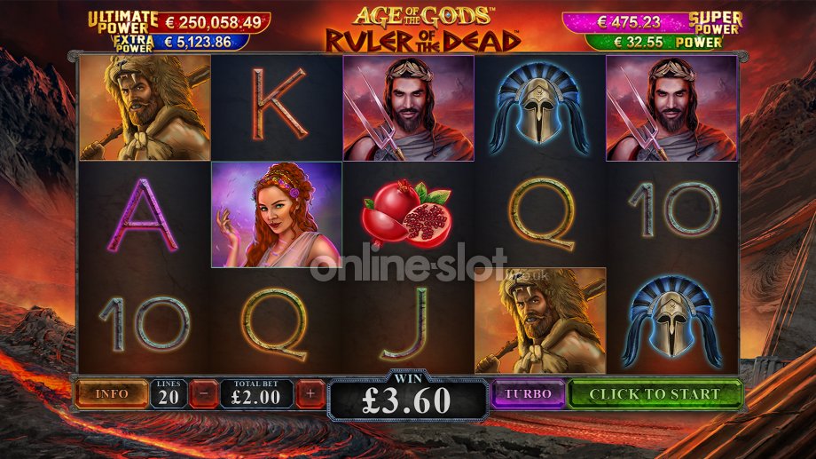 Age of the Gods Ruler of the Dead slot base game