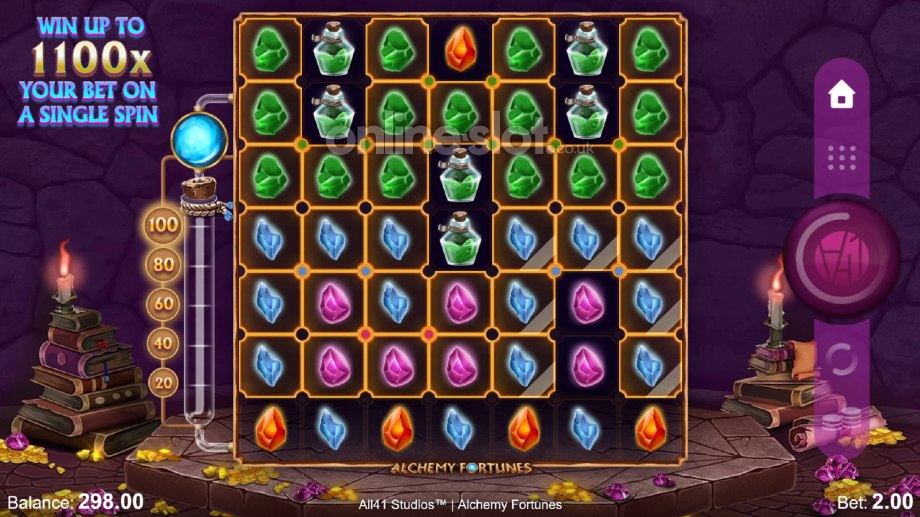 Alchemy Fortune slot base game