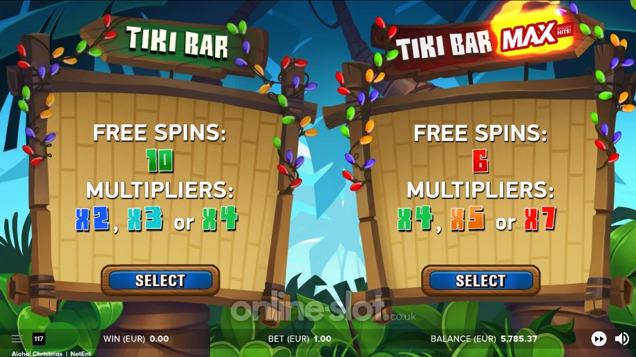 Aloha! Christmas slot Free Spins features