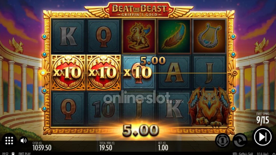 Beat the Beast Griffin's Gold slot Bonus Game feature