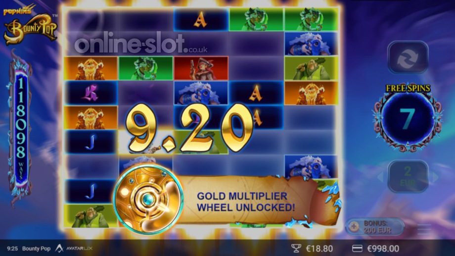 BountyPop slot Free Spins feature