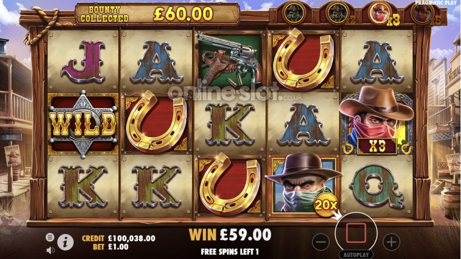 Cowboys Gold slot Free Spins feature