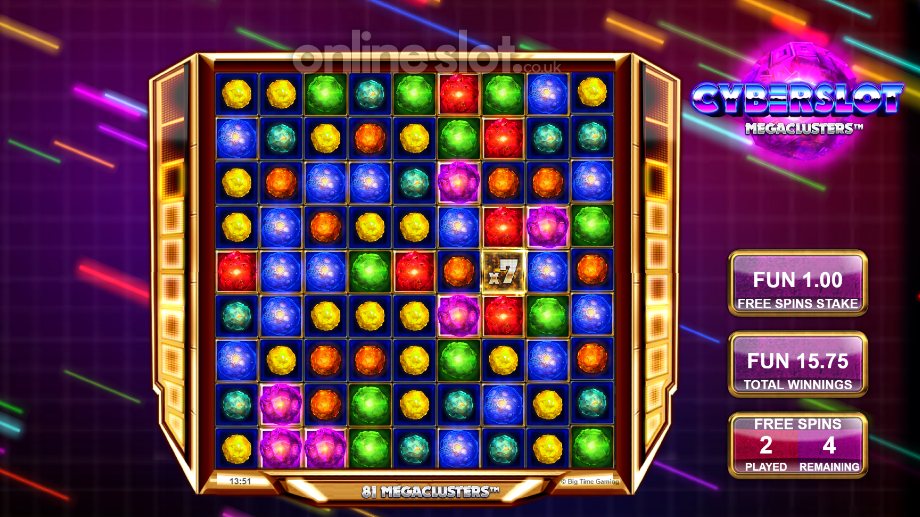 Cyberslot Megaclusters slot Free Spins feature