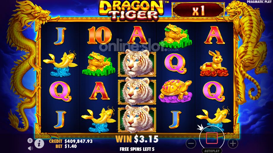 Dragon Tiger slot Free Spins feature