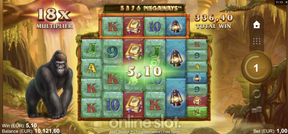 Forgotten Island Megaways slot Free Spins feature