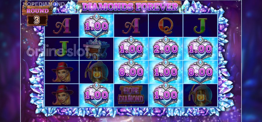 Hope Diamond slot Diamonds Forever feature