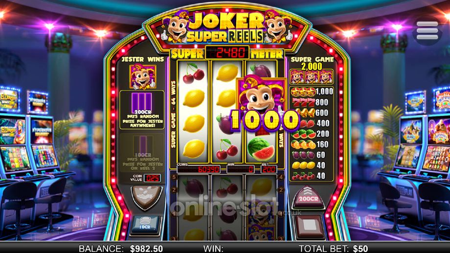 Joker Super Reels slot Super Game feature