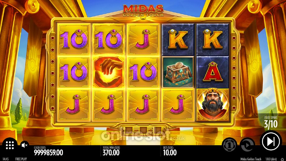 Midas Golden Touch slot Bonus Game feature