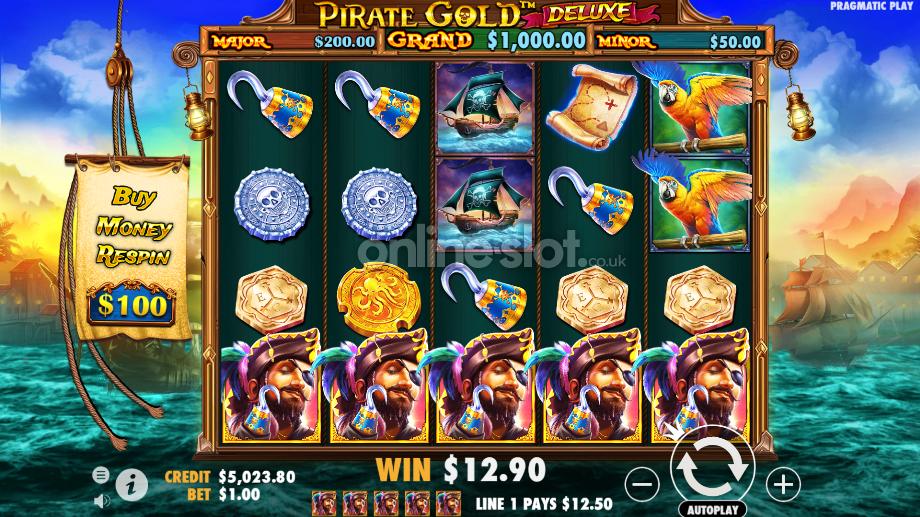 Pirate Gold Deluxe slot base game
