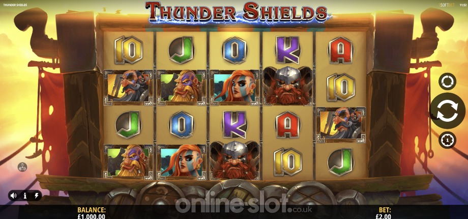 Thunder Shields slot base game